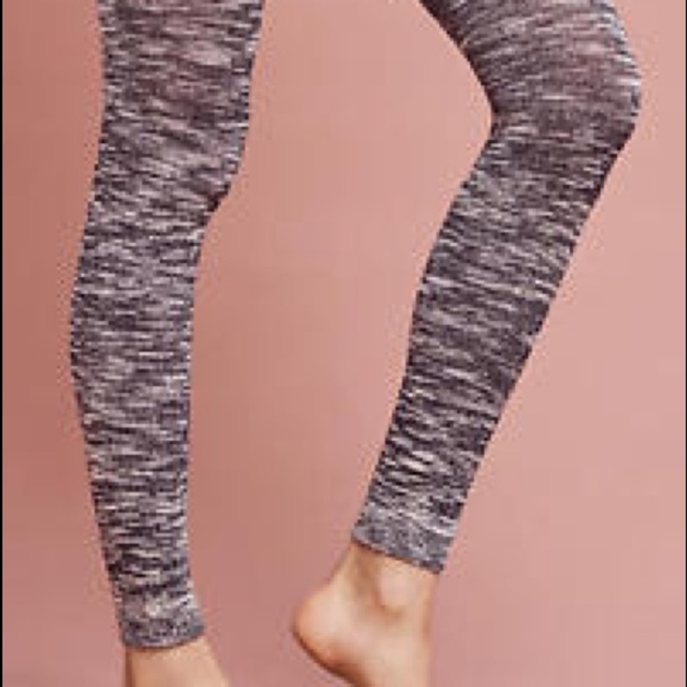 Anthropologie Marled Footless Tights